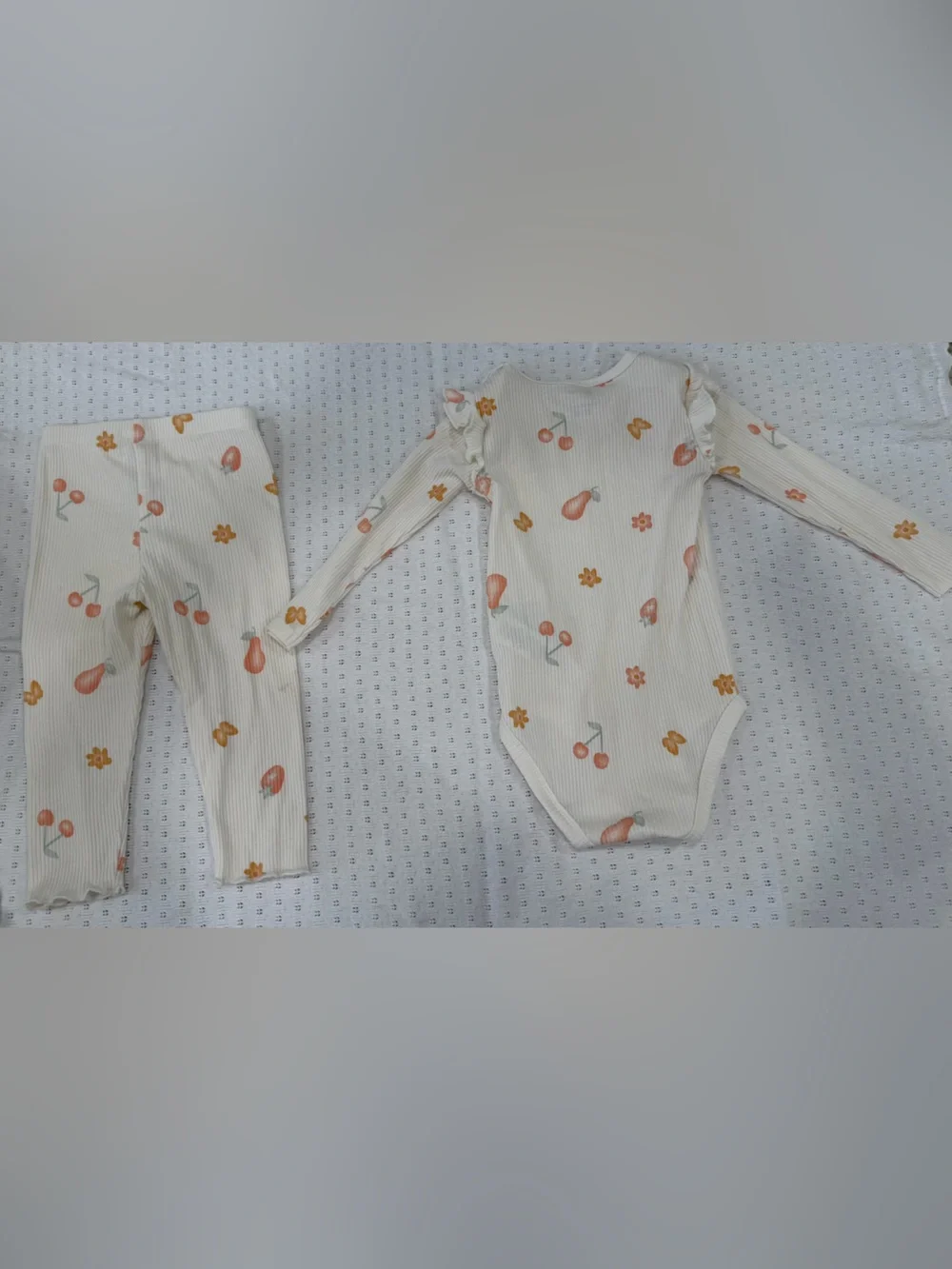 Floral & Fruit Ribbed Matching Set